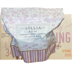 Lollia Relax Perfumed Shower Steamers Lavender Honey 5ct Margot Elena Spring '26